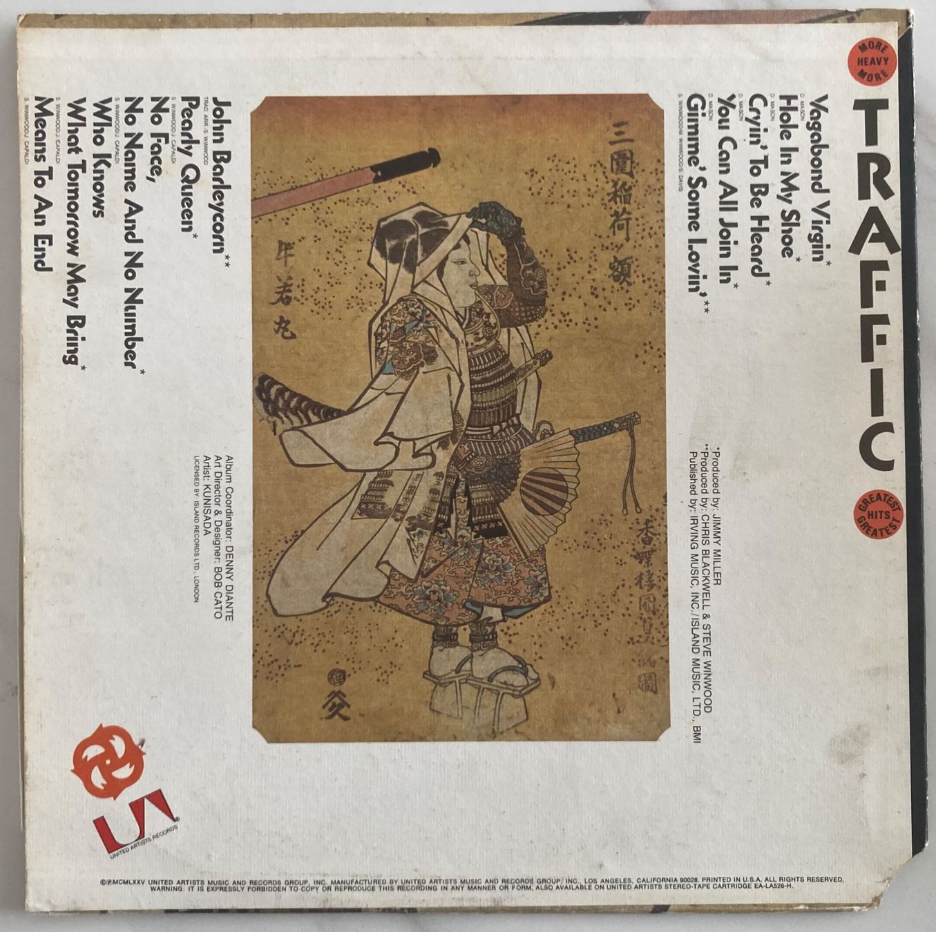 Dischi in vinile: TRAFFIC - MORE HEAVY TRAFFIC – Usato da Poliez-Pittet venduto da Newtown-Records 1