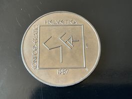 Schweizer Gedenkmünze 5 Franken 1987 Le Corbusier