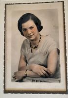 Photo-Star Lausanne Portrait Glamour 1930 Colorisée Art Deco