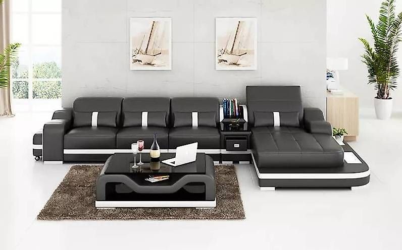 Divani: Polster Ecksofa L-Form aus Premium Lederstoff, Maße ca. 40 – Usato da Zug venduto da jvmoebel-schweiz 1