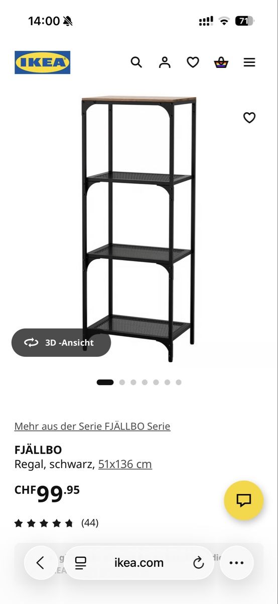 Scaffali: IKEA FJÄLLBO Shelf Black – Usato da Zürich venduto da FredMand 3