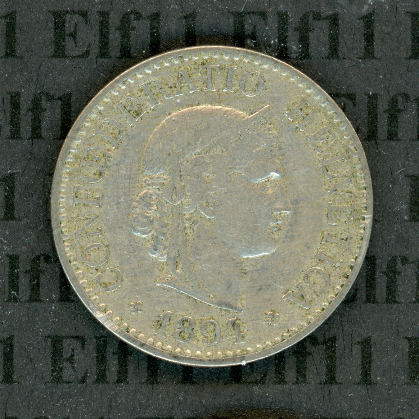 Tutti le monete: CHF___0.10 1894 ss-vz 10 Rappen – Usato da Widnau venduto da Elf11