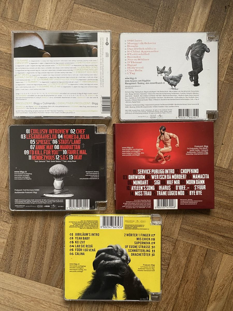 CD: Bligg 5 CD‘s – Usato da Männedorf venduto da Sandrina8 1