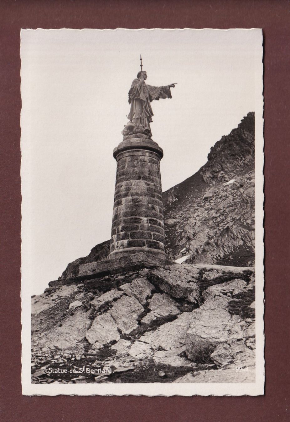 Ansichtskarten: GRAND-SAINT-BERNARD - La Statue – Gebraucht aus Pully von nicecards-shop