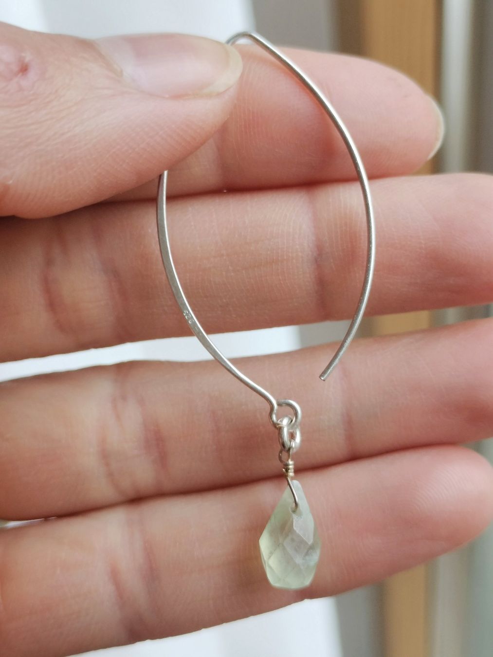 Ohrringe & -stecker: Ohrringe 925 sterling Silber mit Prehnit hellgrün – Neu (gemäss Beschreibung) aus Schwyz von els_7cys 3