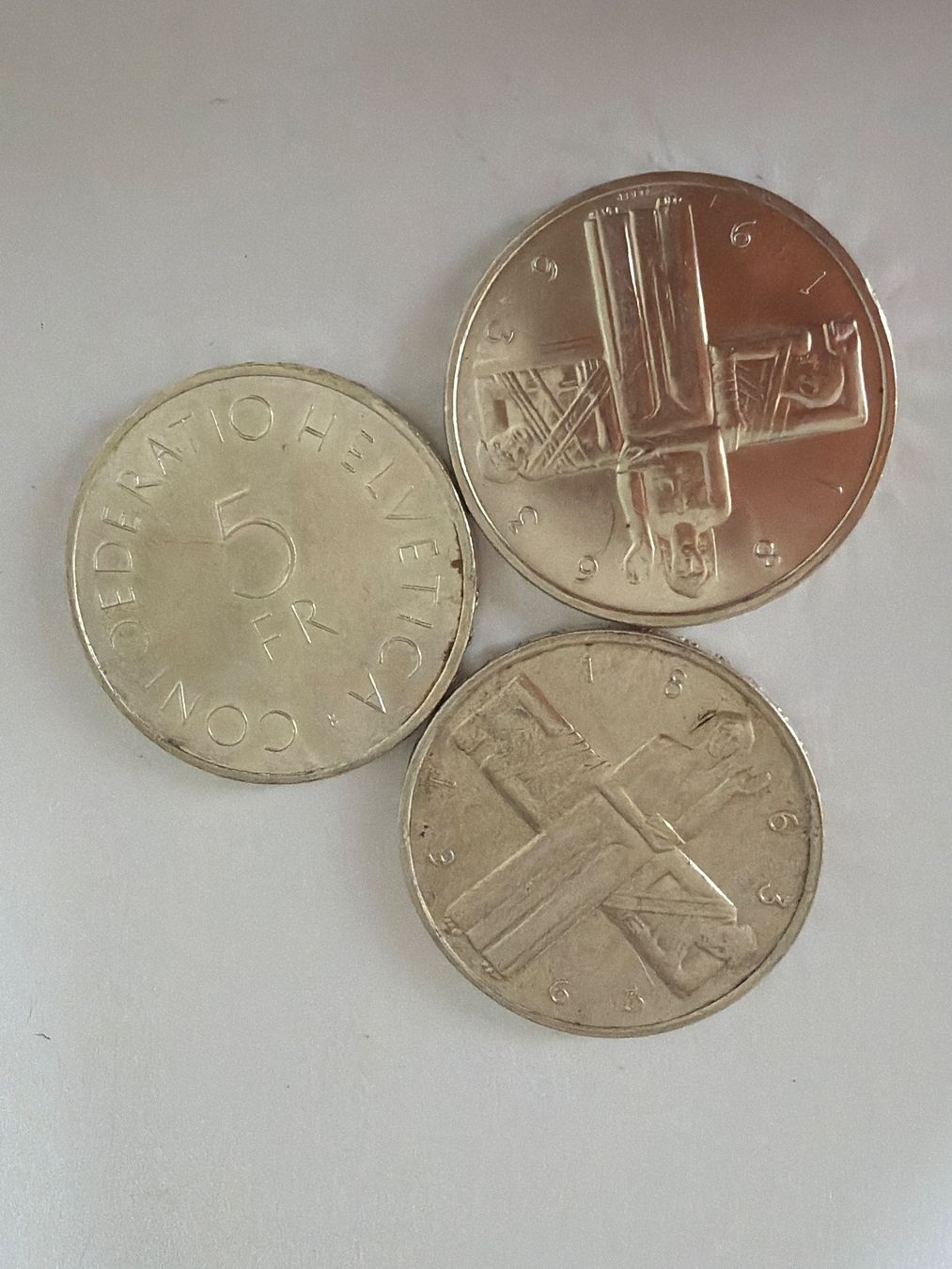 Tutti le monete: 3stk. 5.- silber 1963 (56) – Usato da Bonstetten venduto da juliestore