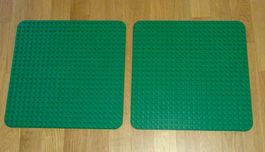 2 Grosse Lego DUPLO Bauplatten grün 38,5 x 38,5 cm