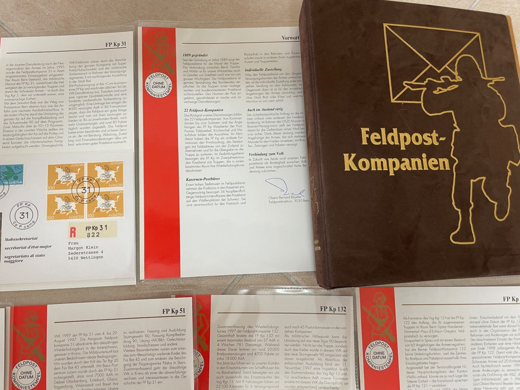 Tutti i francobolli: Feldpost-Kompanien, haute qualité – Usato da Sonceboz-Sombeval venduto da Comment2 9