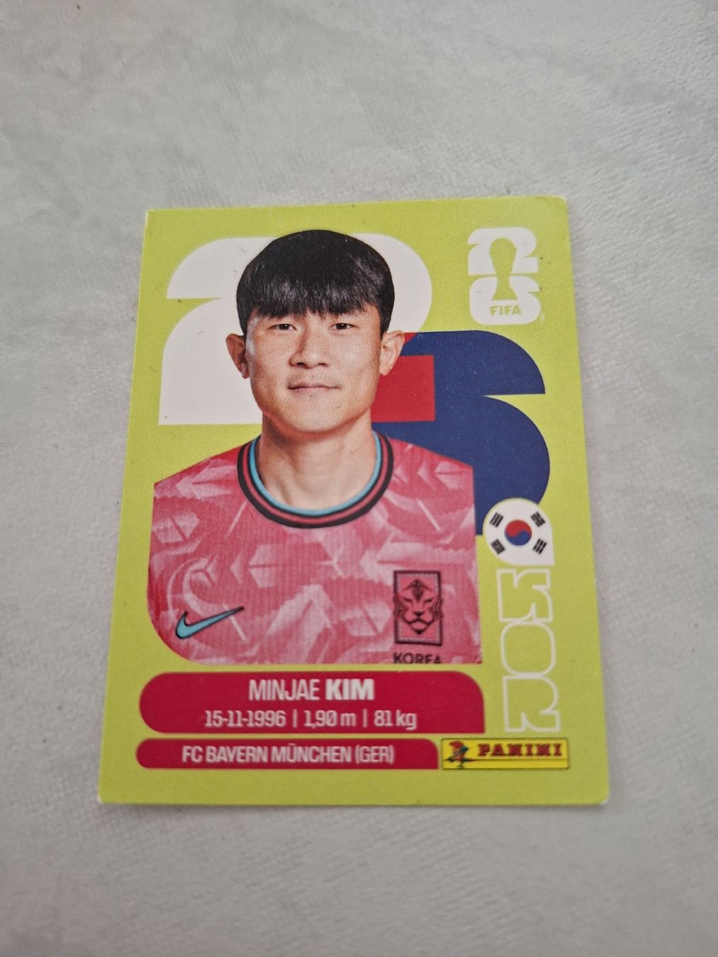 Panini Sammelbilder & Trading cards: Panini Bild Korea Minjae KIM, KOR 4 – Neu (gemäss Beschreibung) aus Eschenbach SG von Smart26