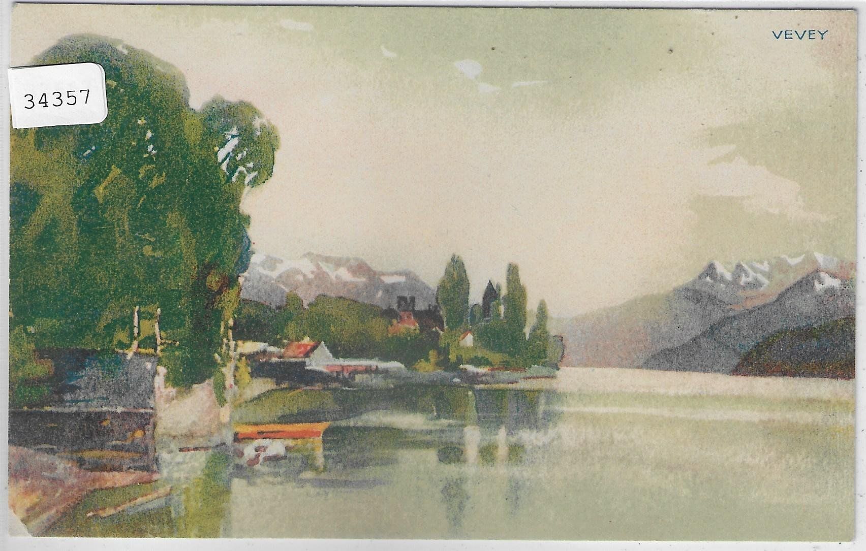 Cartoline postali: Vevey - Künstlerkarte – Usato da Ettingen venduto da Kartenplanet