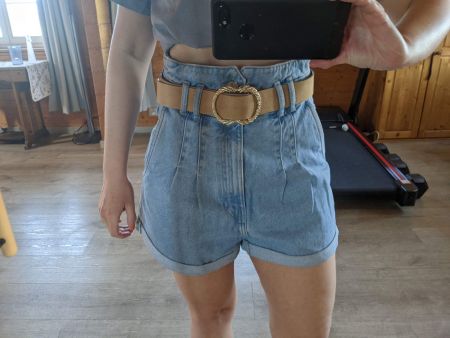 Zara jeans shorts high waisted