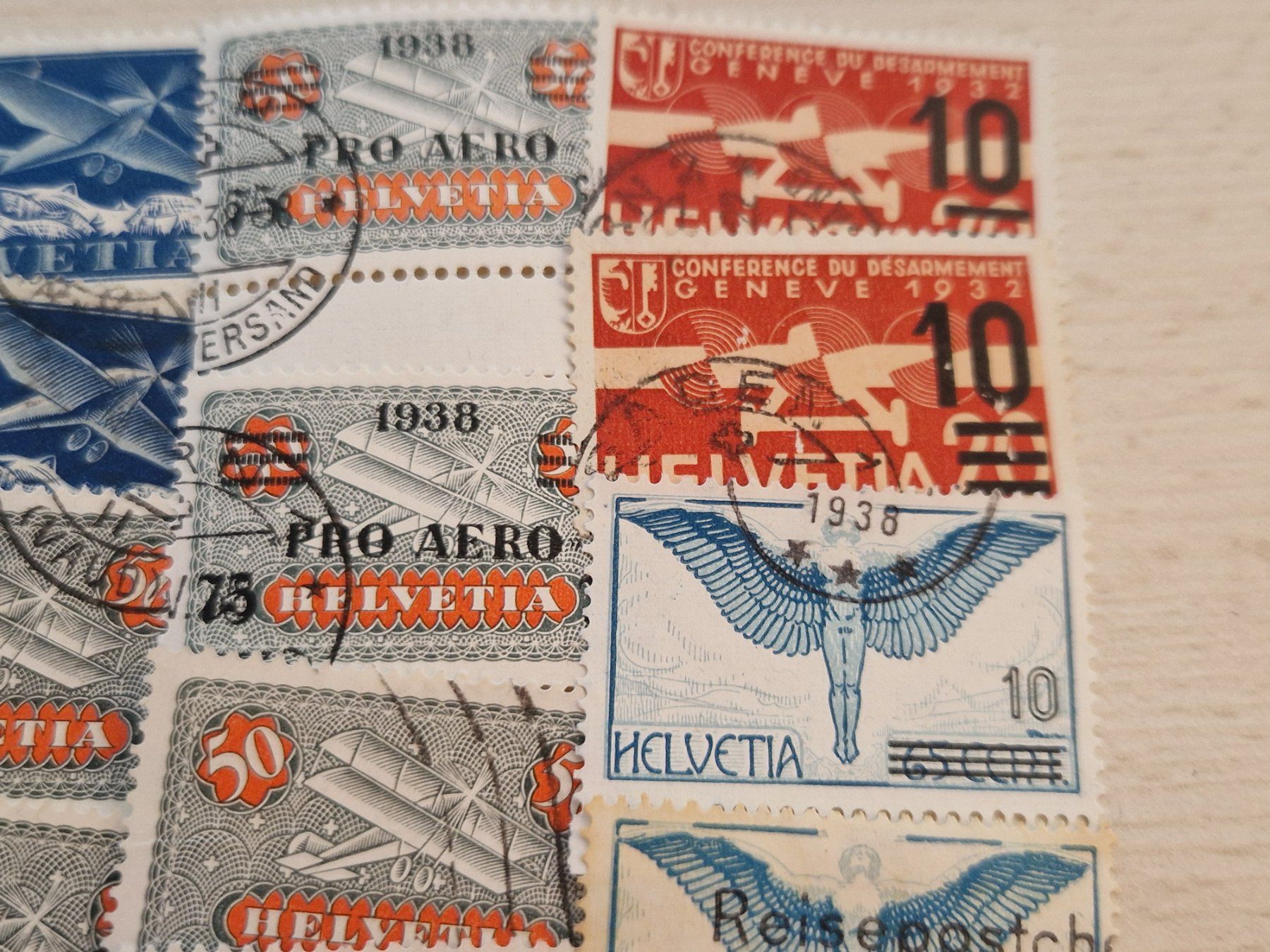 Tutti i francobolli: Ansammlung Flugpost, nicht bestimmt, ab 1.- – Usato da Burgdorf venduto da Glossy01 5