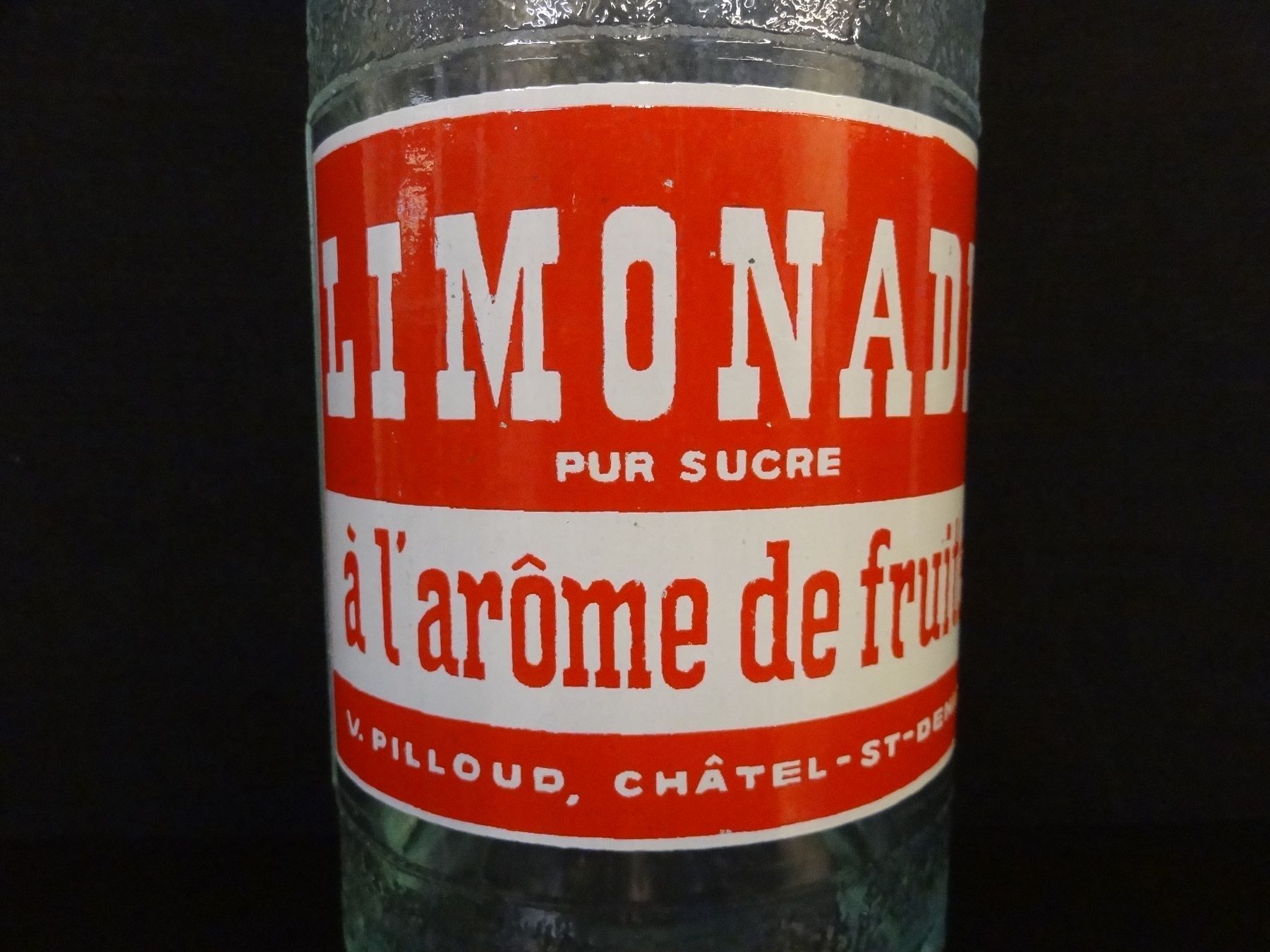 Gläser, Krüge & Flaschen: Flasche LIMONADE PUR SUCRE V. PILLOUD CHÂTEL-ST-DENIS 1954 – Gebraucht aus Kerzers von Flaschenposten 2