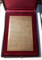 Gedenktafel / Medaille aus Bronze