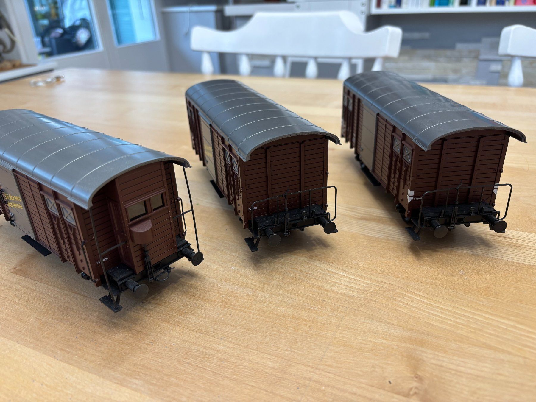 Modellini di ferrovie: Modellbahn Spur 0, Allmo Güterwagen im 3er Pack – Nuovo (secondo la descrizione) da Gränichen venduto da bea_nkz7 4