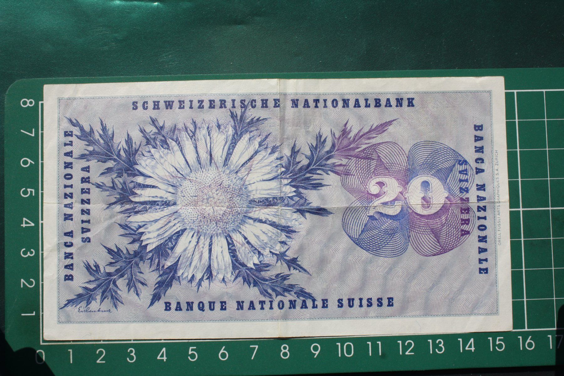 Banknoten: general dufour banknote 20 franken 1970 – Gebraucht aus Laupen BE von Gufi57 1