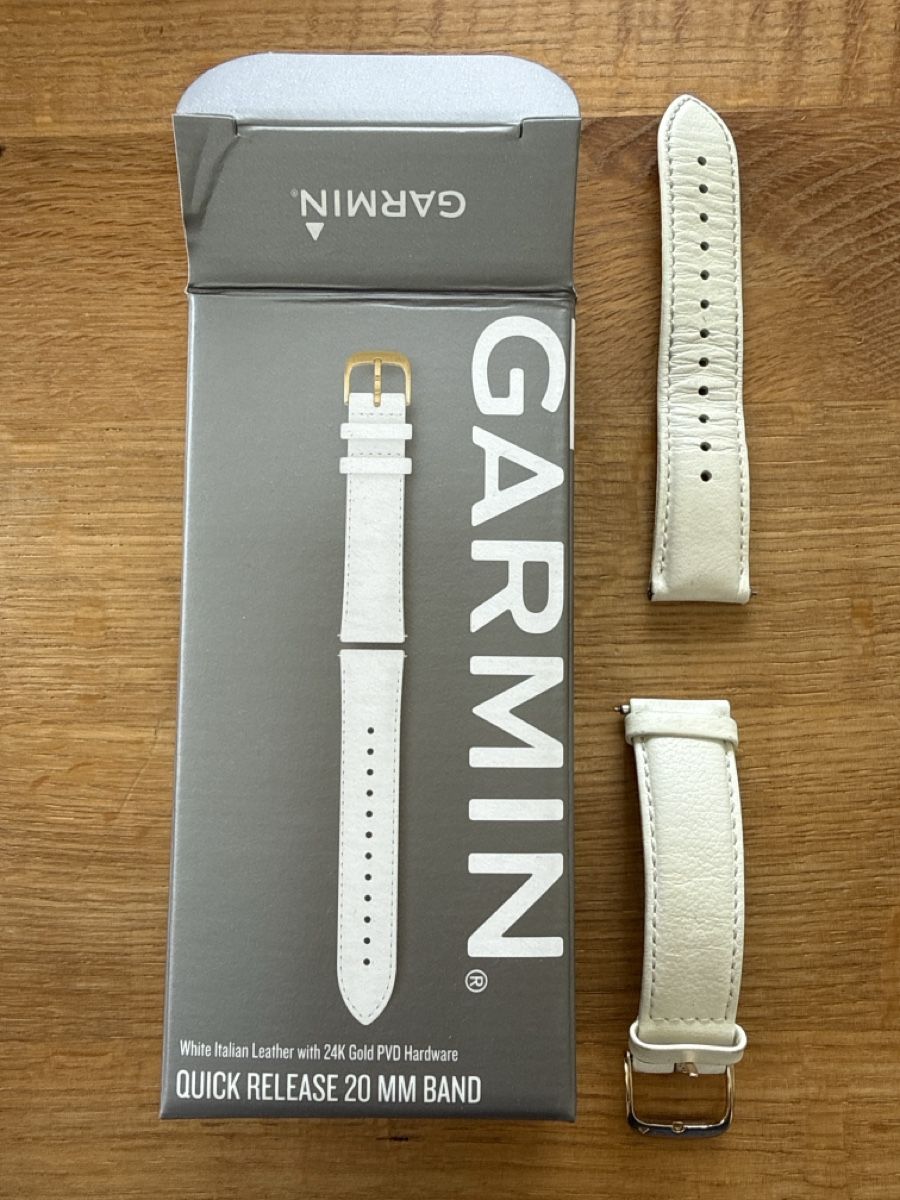Bracciali & Braccialetti: Garmin Quick Release 20mm Uhrenarmband echtes Leder – Usato da Rorschach venduto da mamawa