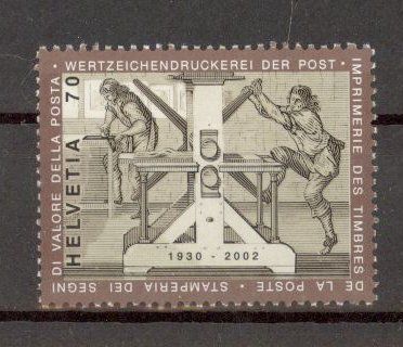 Alle Briefmarken: 2002, Wertzeichendruckerei der Post ** – Gebraucht aus Willisau von Vollstempel
