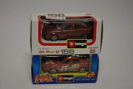 Alfa Romeo 156 , 2 Stück , Bburago 1:43