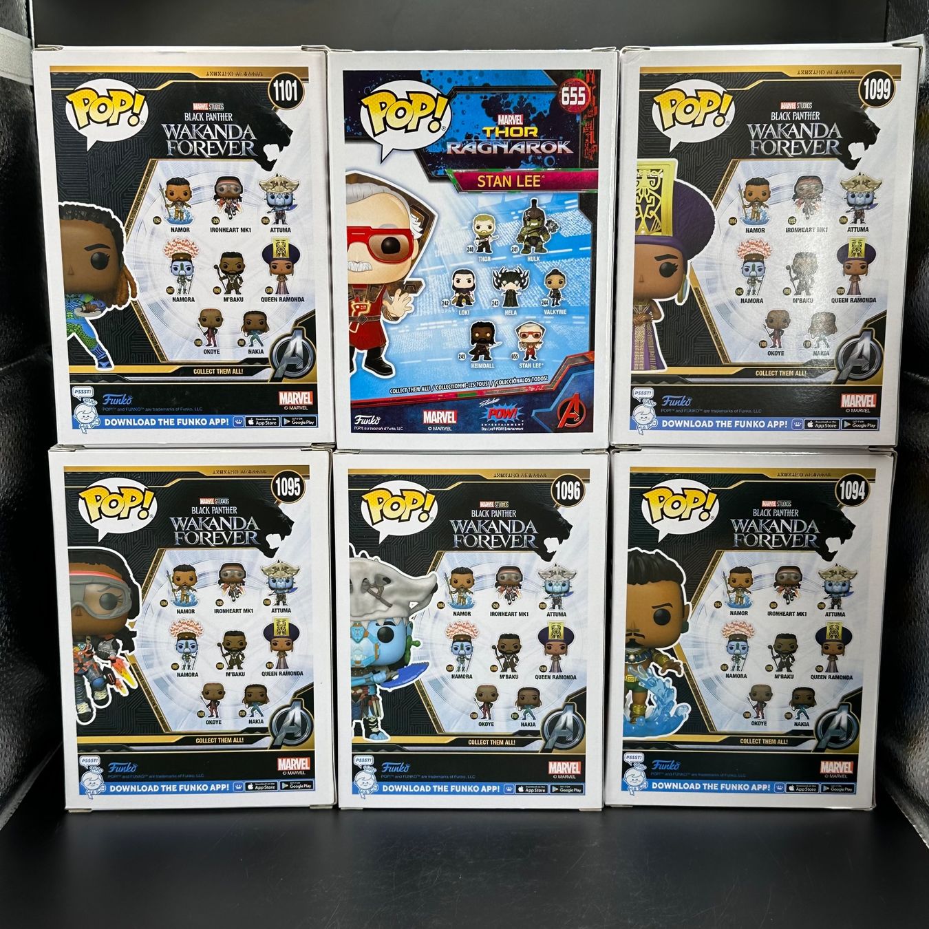 Funko Statuette: Funko Pop Marvel Black Panther 6Stk Sammlung – Usato da Düdingen venduto da Nerdworld 1