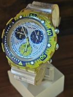 Swatch Aqua Chrono Fluosite Herrenuhr Chronograph 43mm 