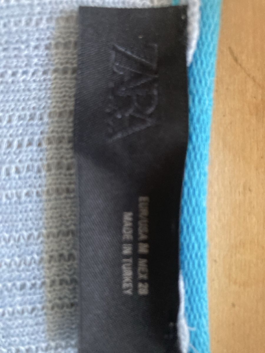 Zara T-shirt: Zara Strickpullover kurzarm blau-grau Grösse M neu – Nuovo (secondo la descrizione) da Frenkendorf venduto da Bleandro 2
