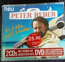Peter Reber - Es läbe voll Lieder - Doppel CD+DVD, neu