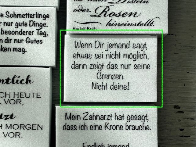 Timbri: LaBlanche Stempel Spruch '...Grenzen...' 1-teilig – Usato da Glattfelden venduto da Qwerasdf