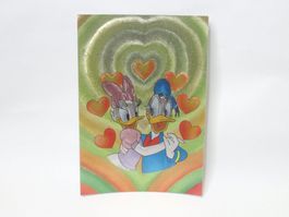 AK Disney Donald & Daisy Duck Verliebt