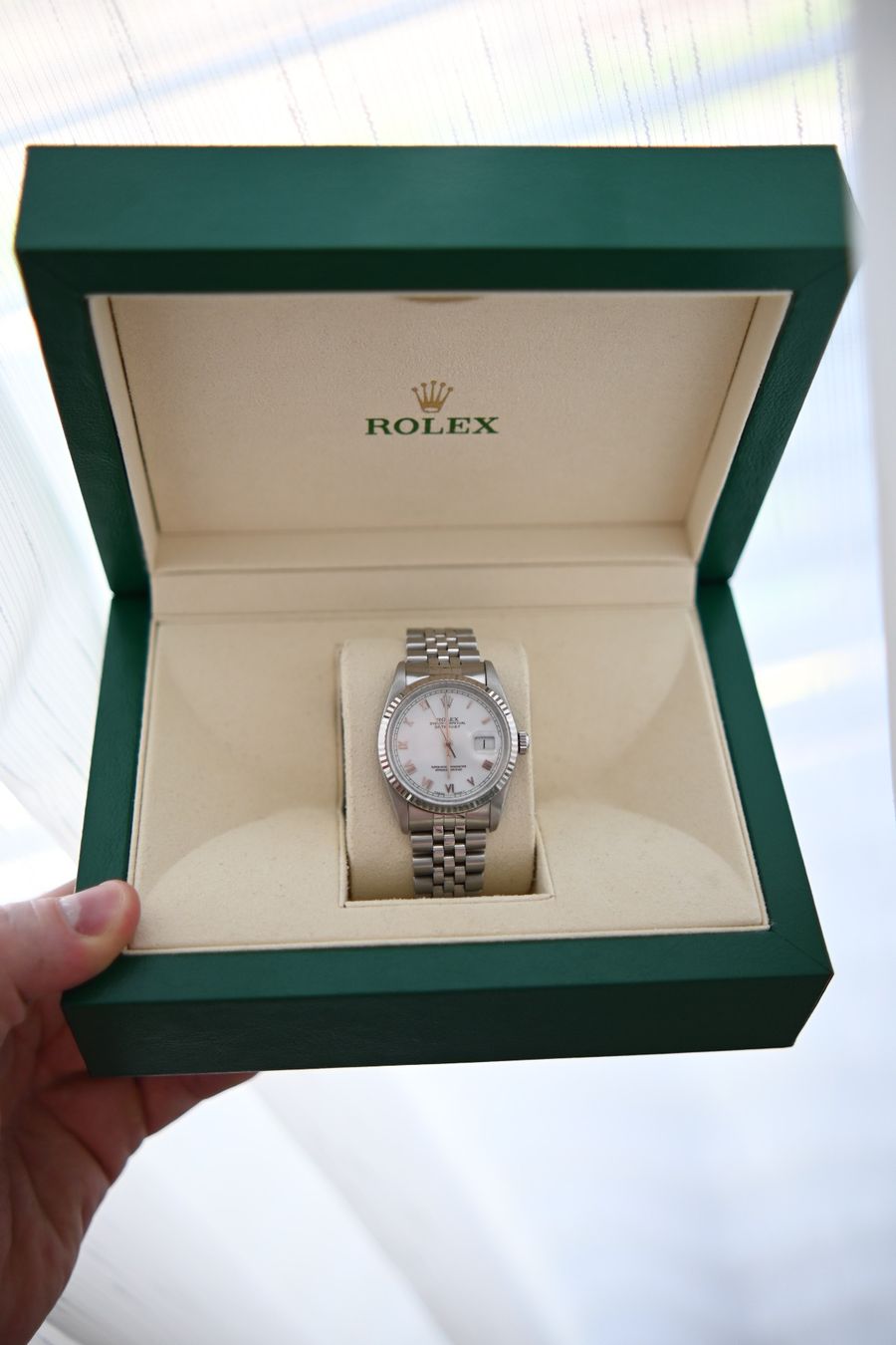Rolex Orologi: Rolex Datejust 36 Ref. 16234 Roman Dial | Box – Usato da Schlieren venduto da rogerio23