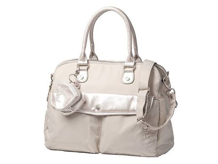 Designer Wickeltasche "LARISSA"  pearlgrey  von Petit Amour