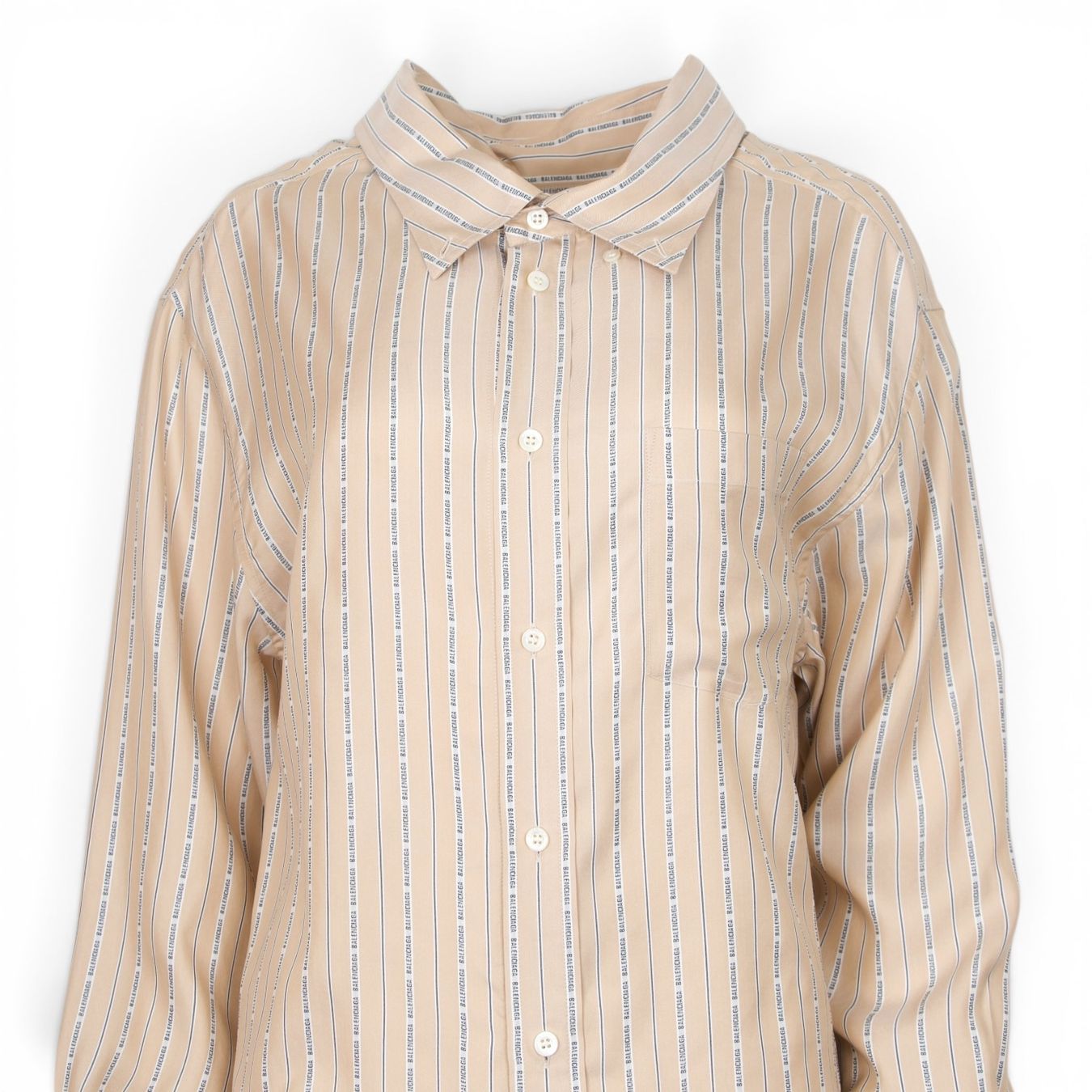 Balenciaga Camicette: Balenciaga Bluse Seide beige Gr. 34 – Usato da Binningen venduto da Designerlabels 4