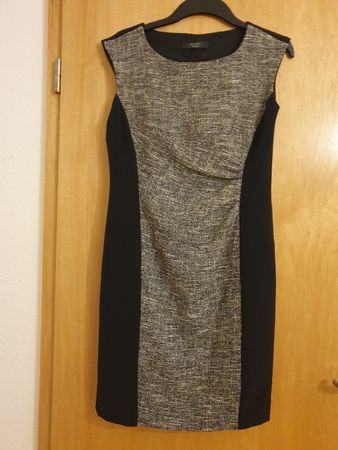 Robe élégante 38, Weekend MaxMara, noir, gris chiné