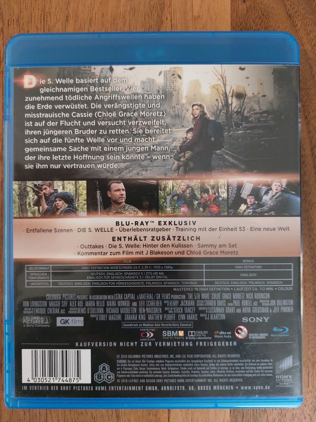 Alle DVDs: Blu Ray - Die 5. Welle – Gebraucht aus Rheinfelden von FilmAuktion 1
