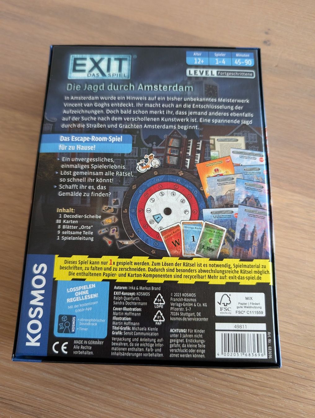 Jeux: Exit: Die Jagd durch Amsterdam – Neuf (Voir description) à Härkingen par Laaleeluu15 1