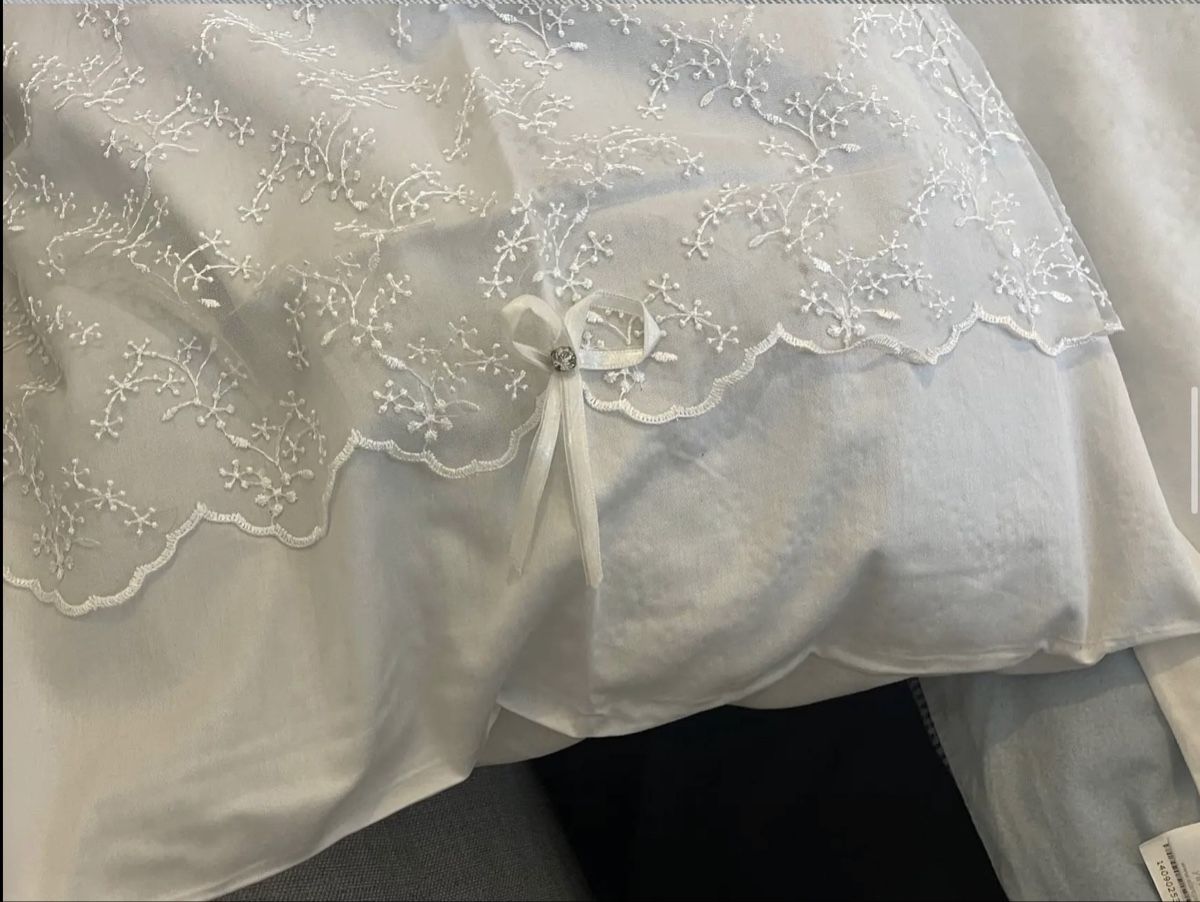 Coperte: weisse Bettdecke (Tagesdecke) – Nuovo (secondo la descrizione) da Liestal venduto da esr_9y9c 3