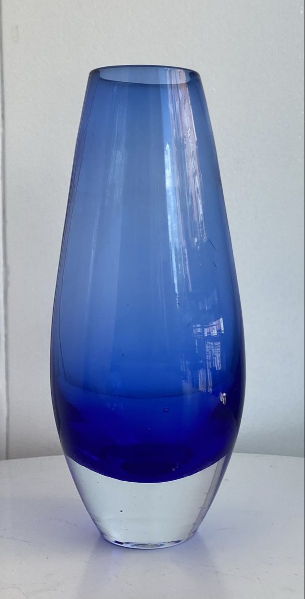 Vasi & Recipienti: Vintage Glasvase indigoblau 17cm – Usato da Zürich venduto da Unique2400 3