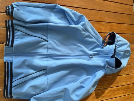 Softshelljacke hellblau mit Kapuze, Grösse L