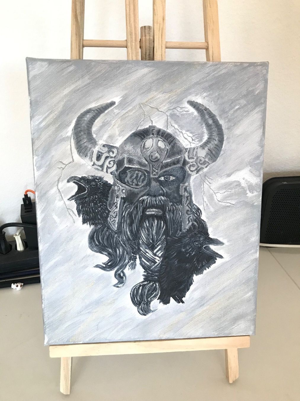 Dipinti: Bild Viking Odin Gott – Nuovo (secondo la descrizione) da Oberwil BL venduto da scorpio70 3