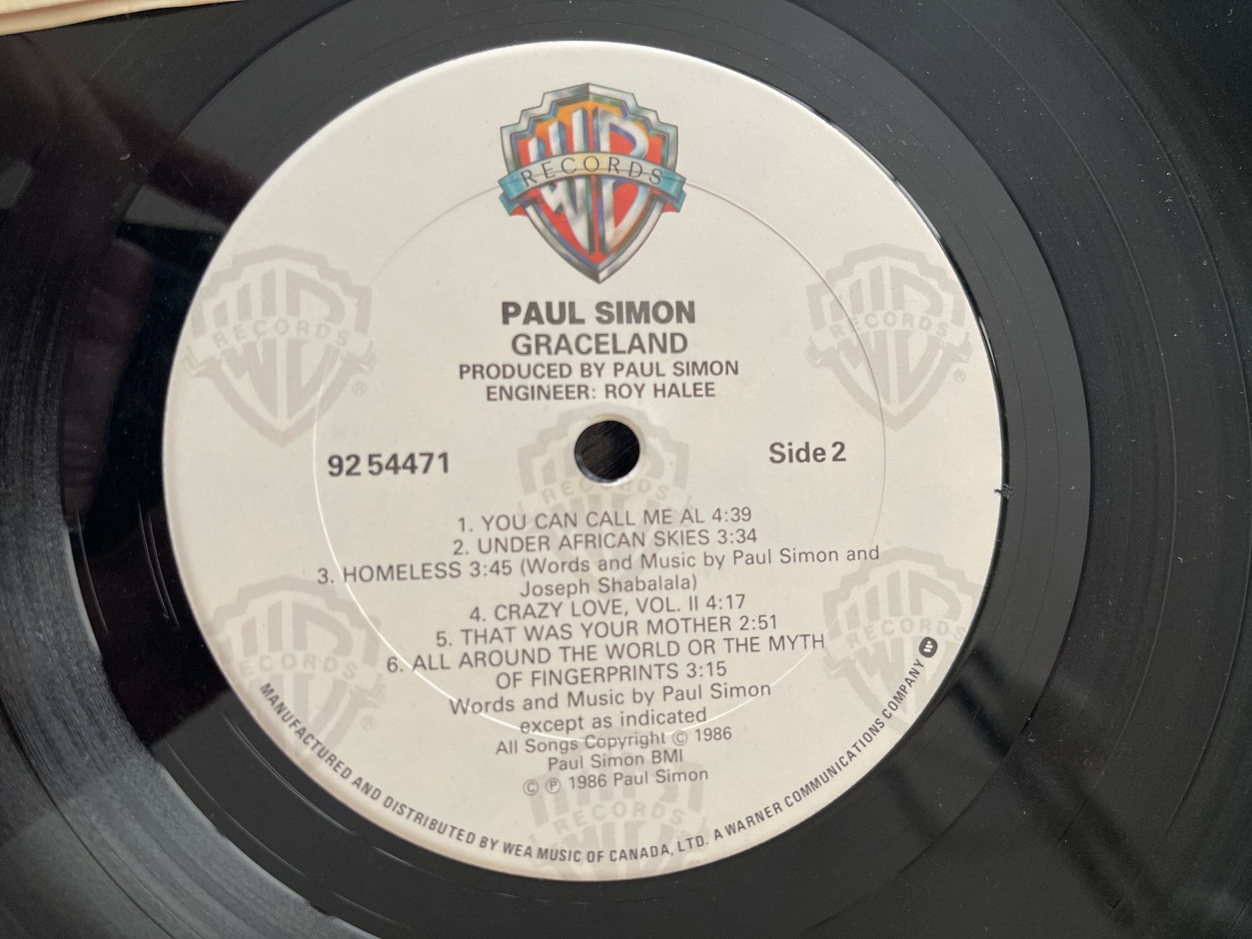 Dischi in vinile: A336/Paul Simon - Graceland – Usato da Frutigen venduto da Philippe_jsp 2