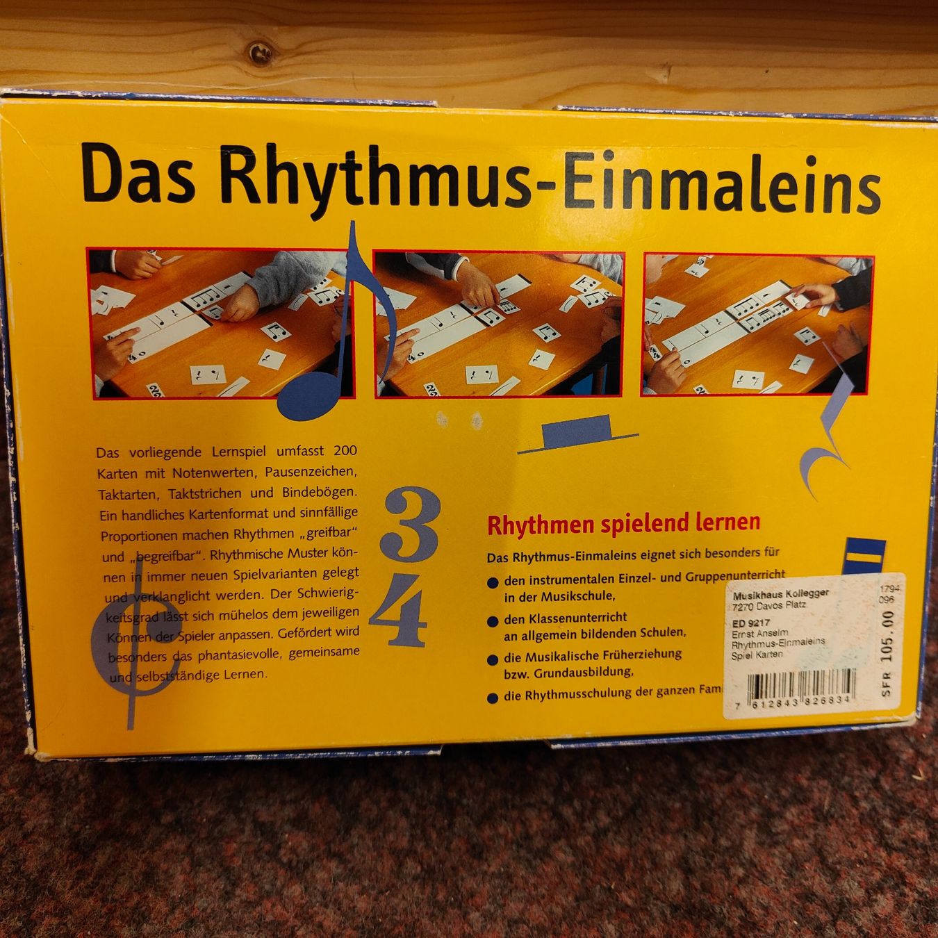Giochi: Das Rhythmus-Einmaleins/  Rhythmus spielend lernen – Nuovo (secondo la descrizione) da Davos-Platz venduto da musikhauskollegger 1
