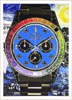 Death NYC Pop Art Druck " Van Gogh Rolex Oyster Perpetual