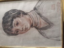 Zeichnung Otto Braschler Junge 15.10.75 46 Zeichen
