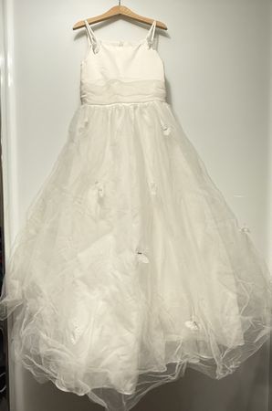 Robe de cérémonie fille, blanche, taille 8 ans