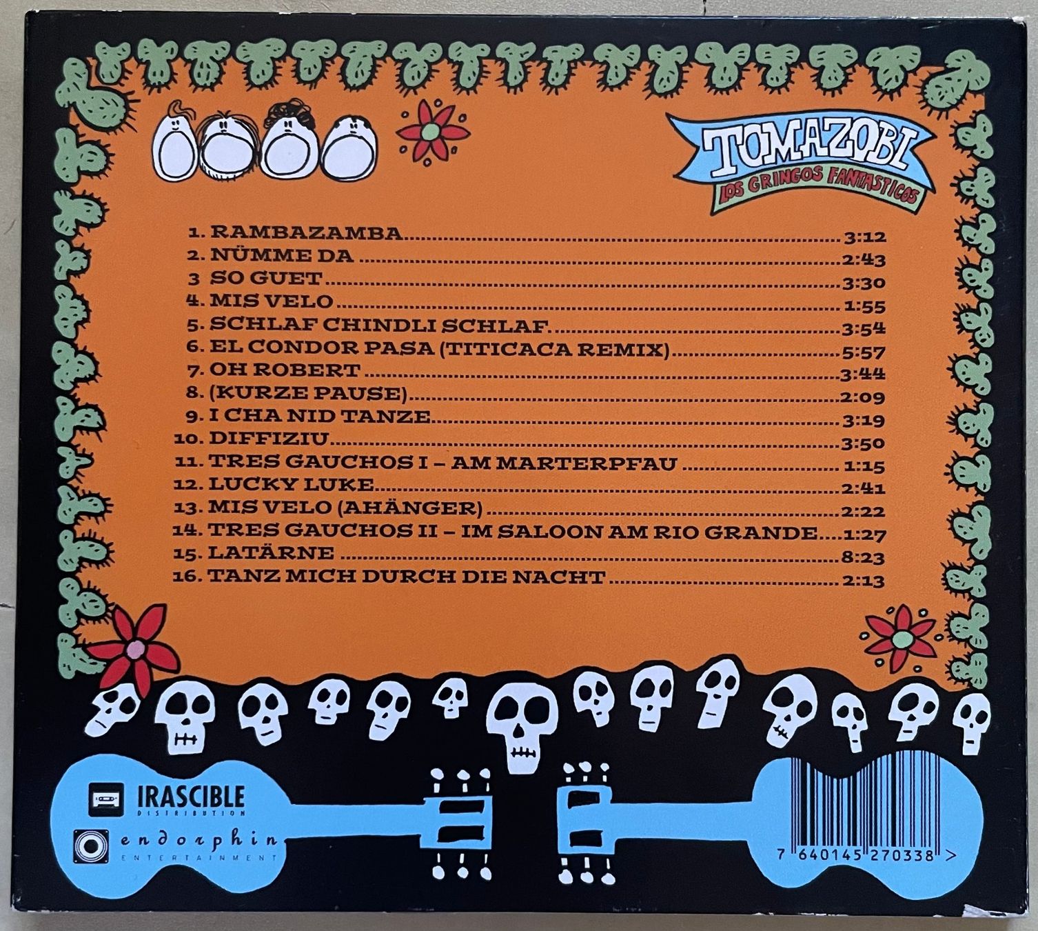 CDs: Tomazobi - Los Gringos Fantasticos – D'occasion à Brunnen par Barfly5 1