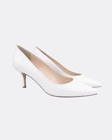 PIQYOURDRESS Pumps white leather size 39 new