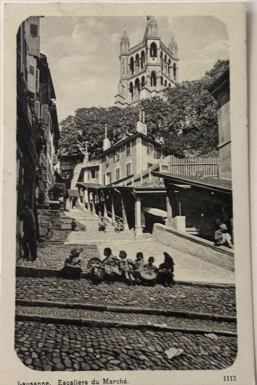 Ansichtskarten: Lausanne, Escaliers du Marché – Gebraucht aus Frauenfeld von Merk52