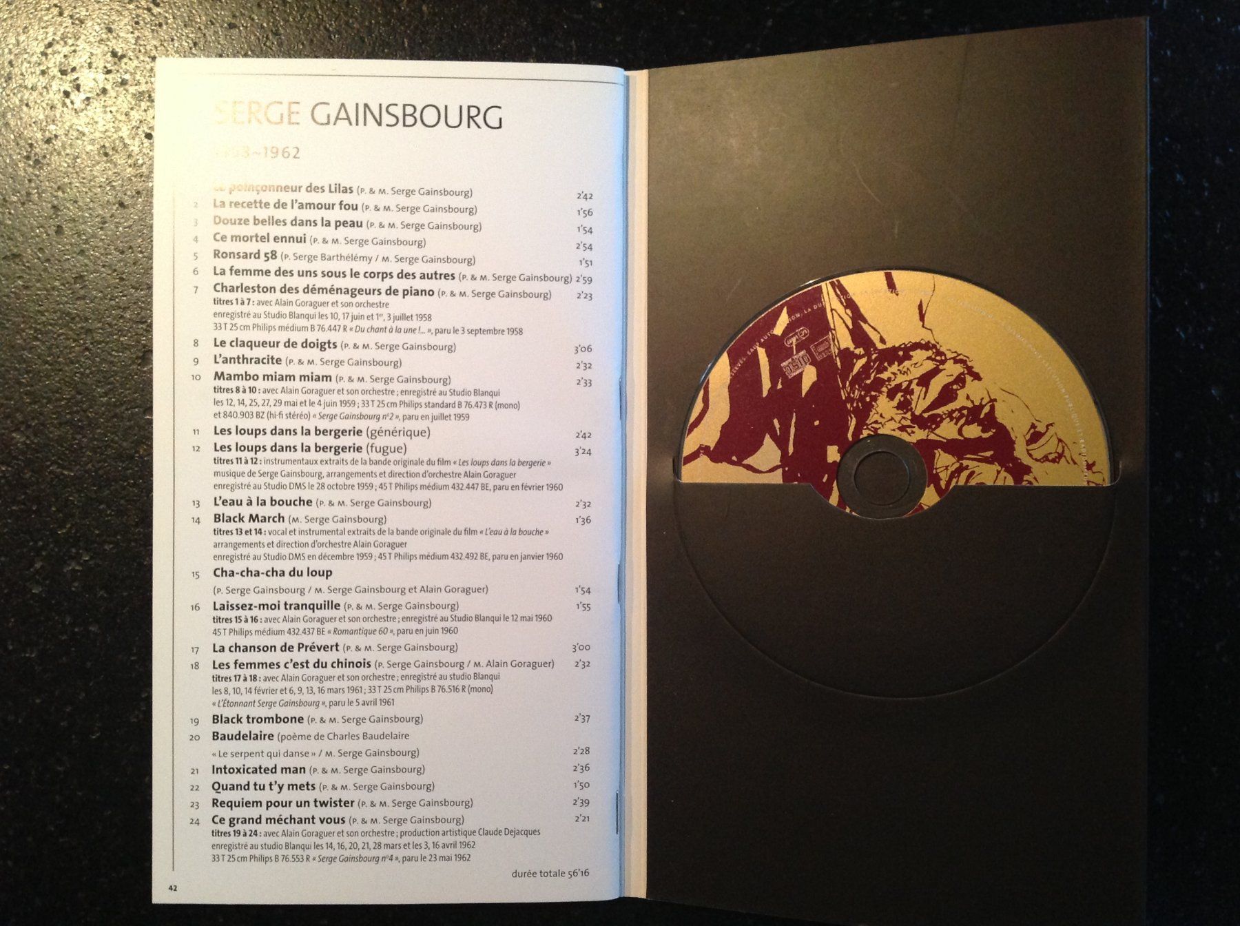 CD: CD / BD - Gainsbourg / Pablo – Usato da Vuiteboeuf venduto da broticaire 1