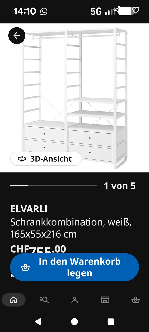 Ikea Armoires: ELVARLI Kleiderschrank Ikea – D'occasion à Bözberg par jul_dt2r 2