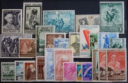Italien ex. Kat. 788-898 * 1949/53 Kat. 101 Euro